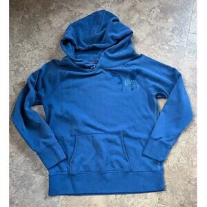 American Eagle button neck blue hoodie women's L